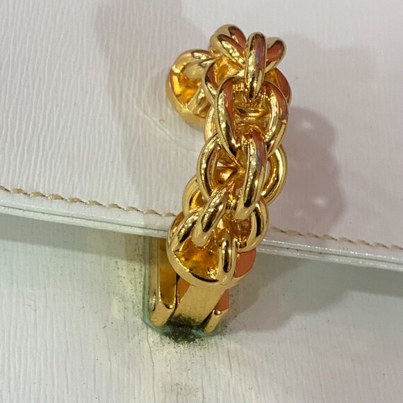 Vintage Paloma Picasso White Crossbody Bag Gold Chain - Picture 2 of 7